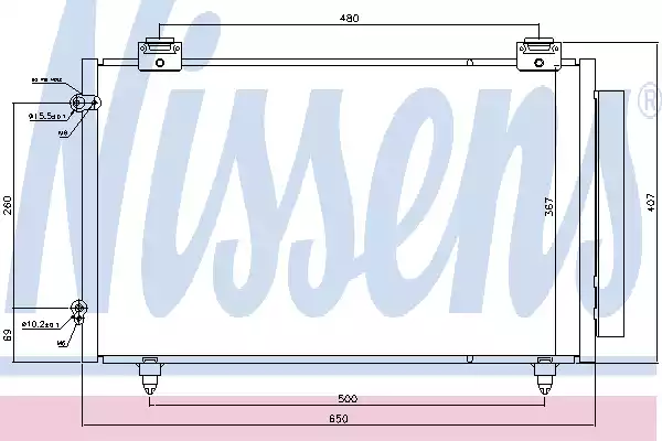 Радиатор кондиционера NISSENS 940299