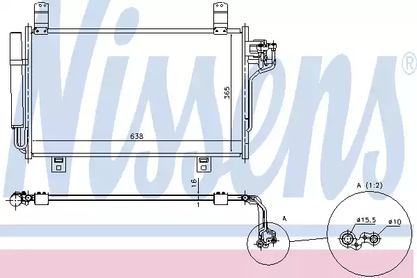 Радиатор кондиционера NISSENS 940326
