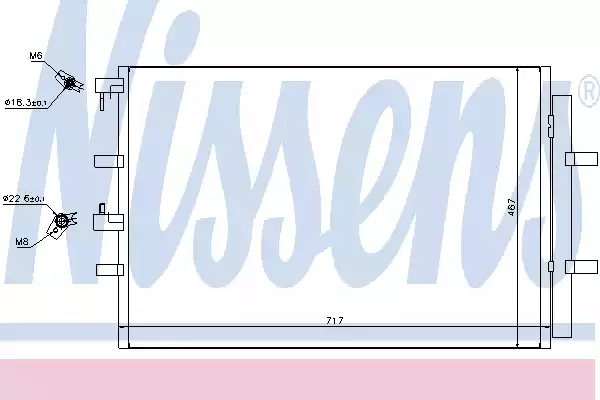 Радиатор кондиционера NISSENS 940330