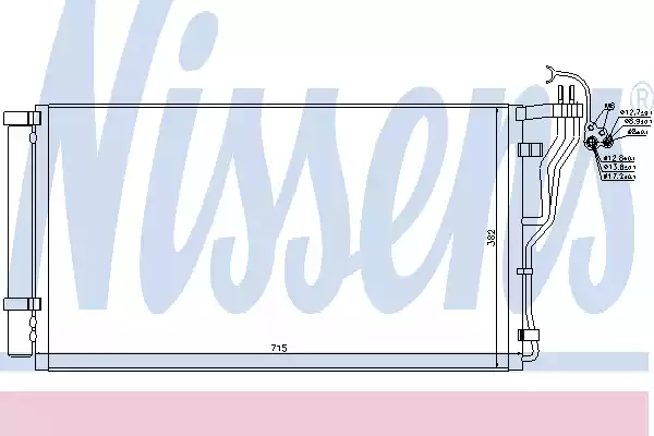 Радиатор кондиционера NISSENS 940347