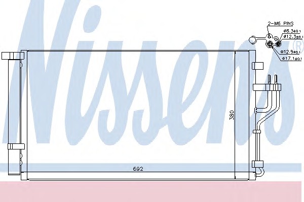 Радиатор кондиционера NISSENS 940351