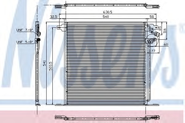 Радиатор кондиционера NISSENS 94226