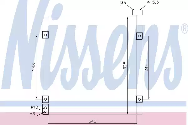 Радиатор кондиционера NISSENS 94290