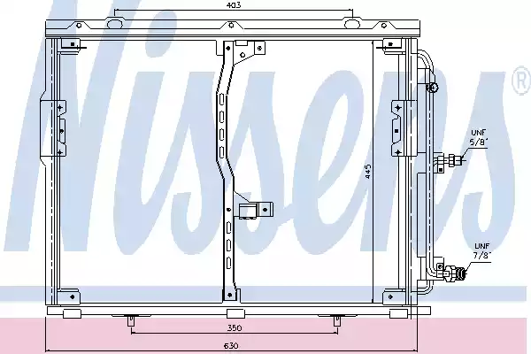 Радиатор кондиционера NISSENS 94330