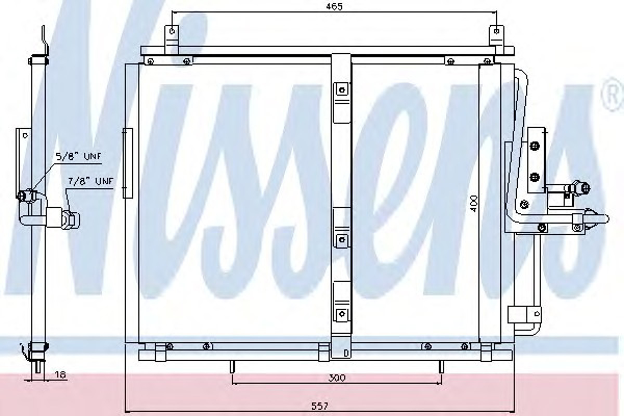 Радиатор кондиционера NISSENS 94377