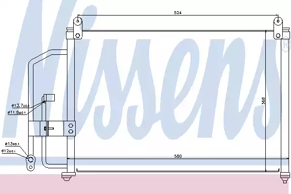 Радиатор кондиционера NISSENS 94412