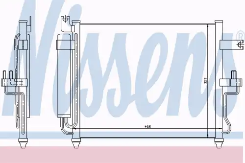 Радиатор кондиционера NISSENS 94452