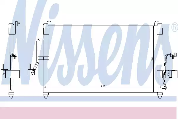 Радиатор кондиционера NISSENS 94454