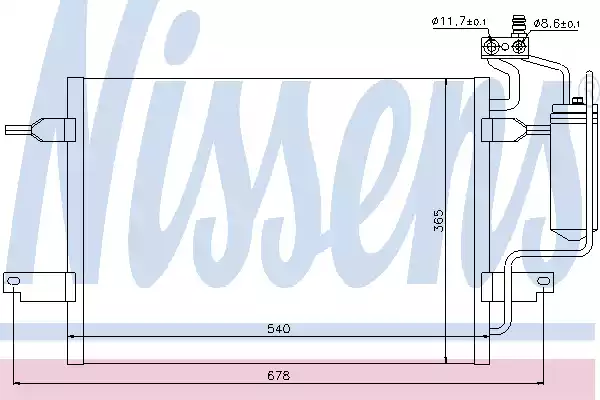 Радиатор кондиционера NISSENS 94624
