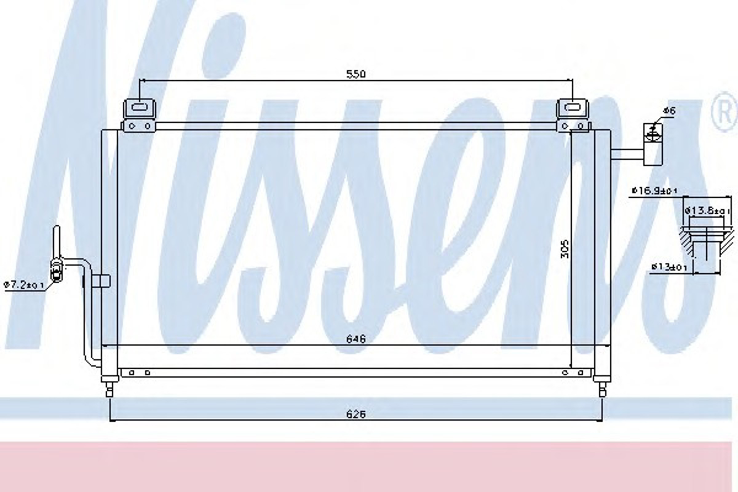 Радиатор кондиционера NISSENS 94720