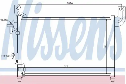 Радиатор кондиционера NISSENS 94729