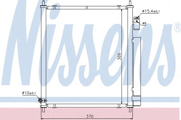 Радиатор кондиционера NISSENS 94734