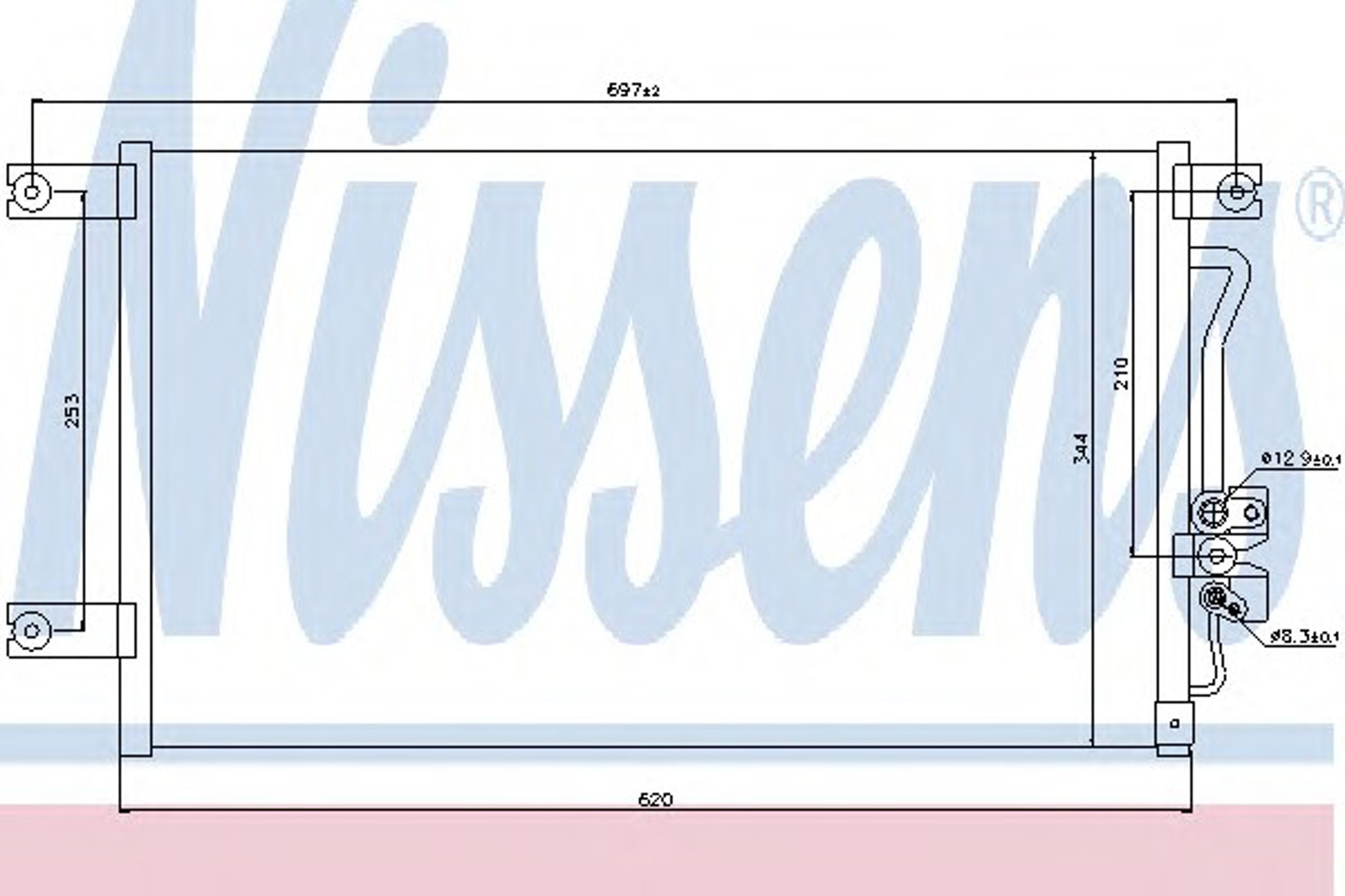 Радиатор кондиционера NISSENS 94790