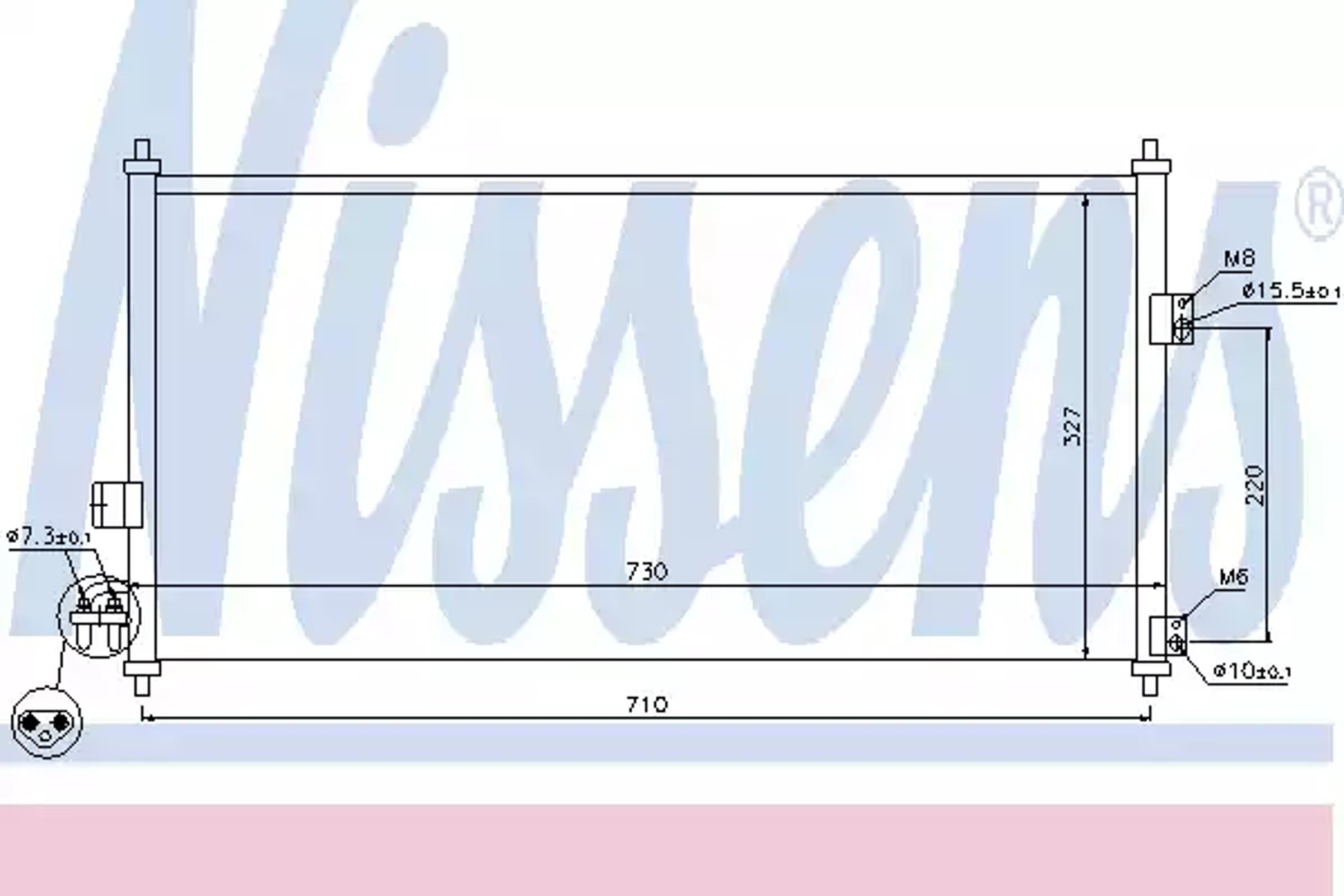 Радиатор кондиционера NISSENS 94889