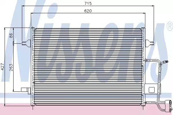 Радиатор кондиционера NISSENS 94922