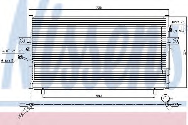 Радиатор кондиционера NISSENS 94946