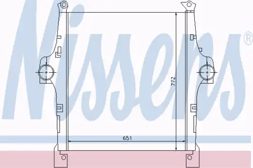 Интеркулер 651x772x50 NISSENS 97047