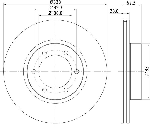 ND1045K NISSHINBO Диск тормозной