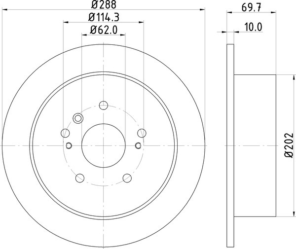 Диск тормозной NISSHINBO ND1089K