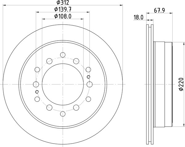 ND1093K NISSHINBO Диск тормозной