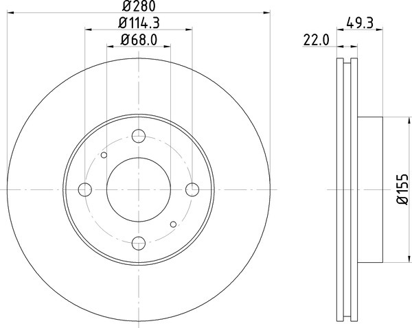 ND2023K NISSHINBO Диск тормозной