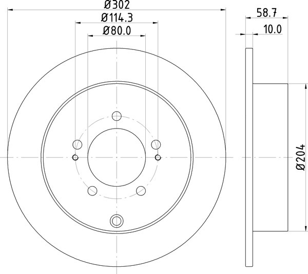 ND3002K NISSHINBO Диск тормозной