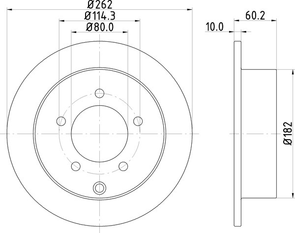 Диск тормозной NISSHINBO ND3003K