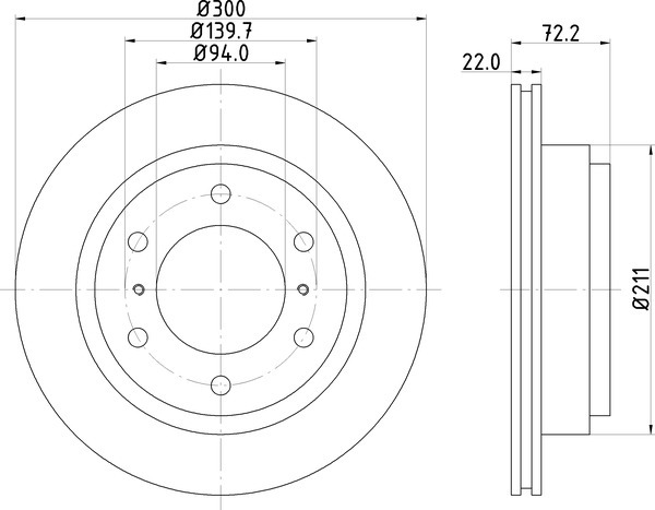 Диск тормозной NISSHINBO ND3022K