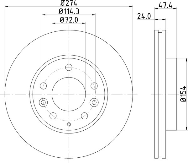 Диск тормозной NISSHINBO ND5004