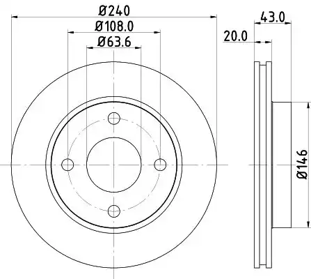 Диск тормозной NISSHINBO ND5013