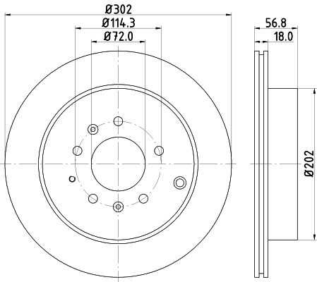 Диск тормозной задний NISSHINBO ND5026K
