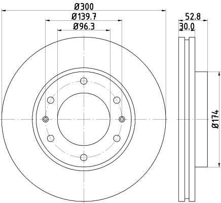 ND6051K NISSHINBO Диск тормозной передний