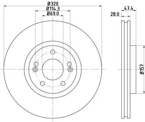 ND6073K NISSHINBO диск тормозной с покрытием