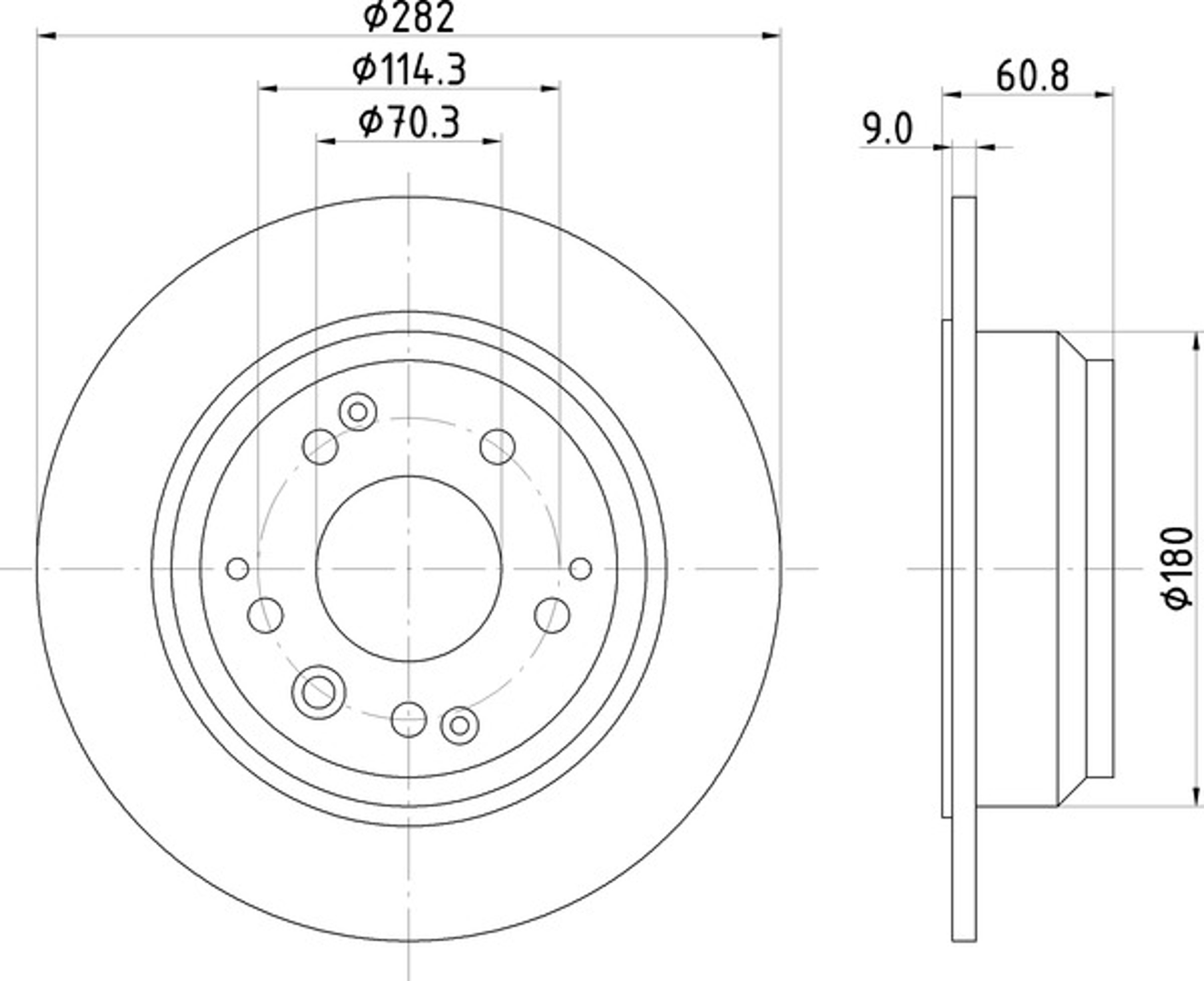 Диск тормозной NISSHINBO ND8001K