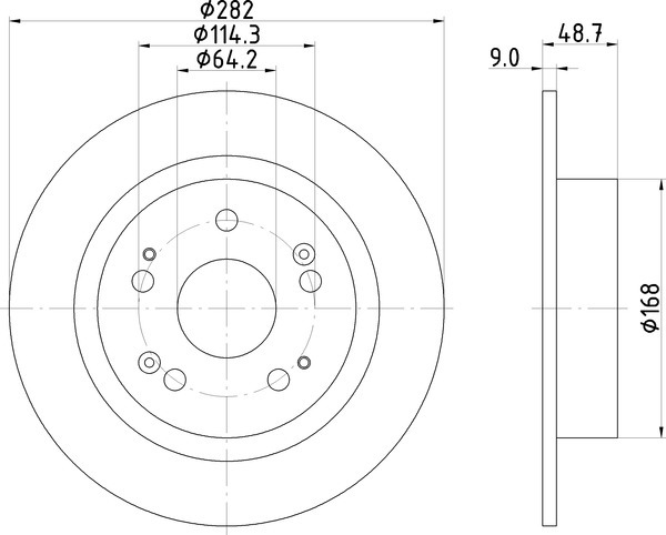Диск тормозной NISSHINBO ND8006K