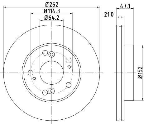 ND8012K NISSHINBO Диск тормозной передний