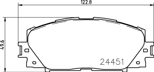 Комплект тормозных колодок дискового тормоза NISSHINBO NP1091