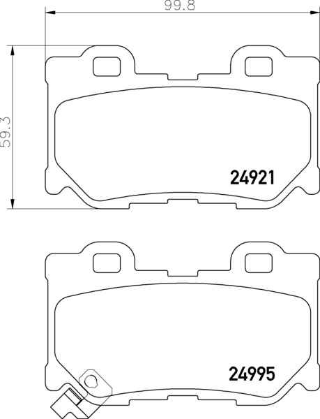 Тормозные колодки дисковые NISSHINBO NP2032