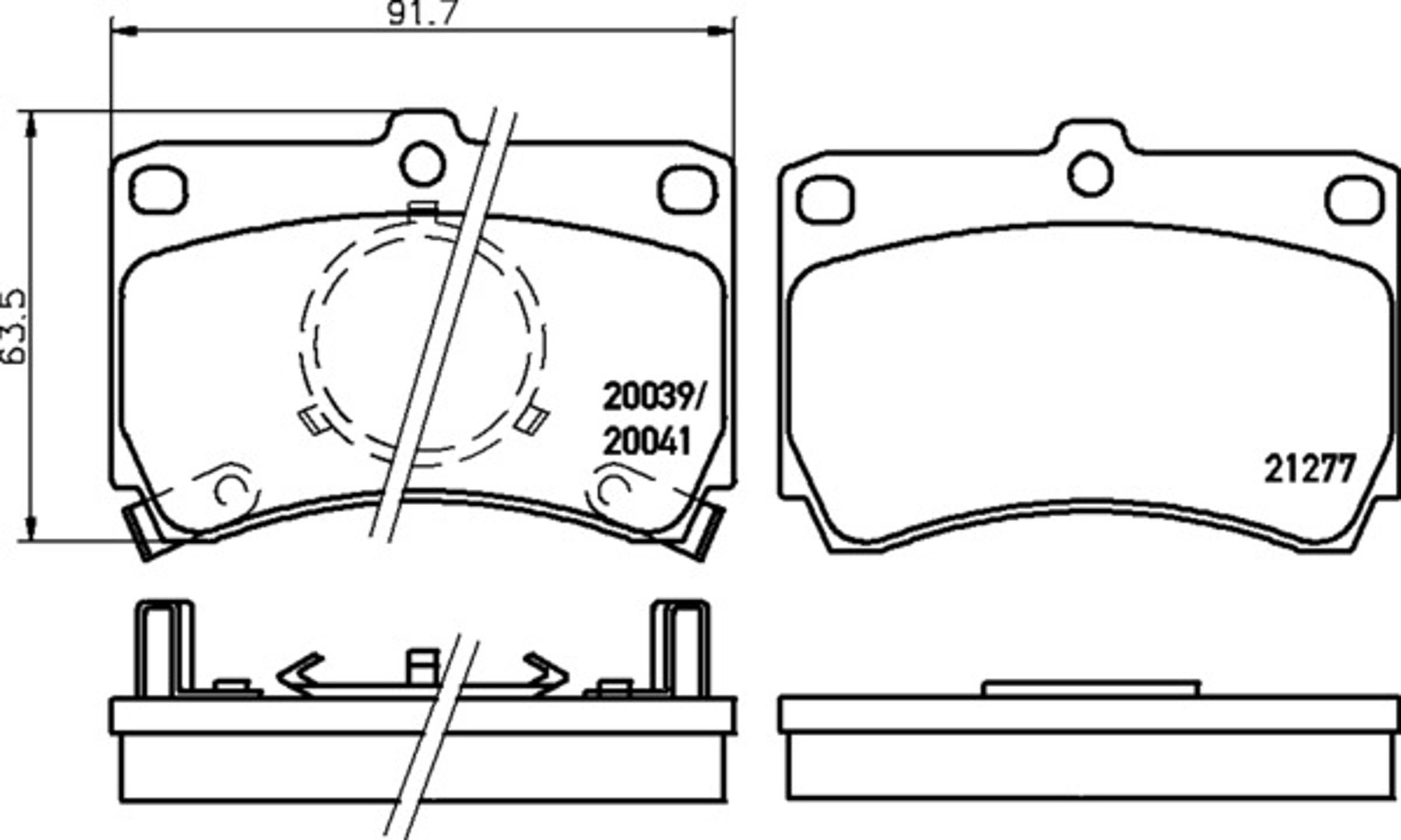 NP5001 NISSHINBO NP5001 КОЛОДКИ ДИСКОВЫЕ ПЕРЕДНИЕ\ MAZDA 323 1.1-1.7D 85-89