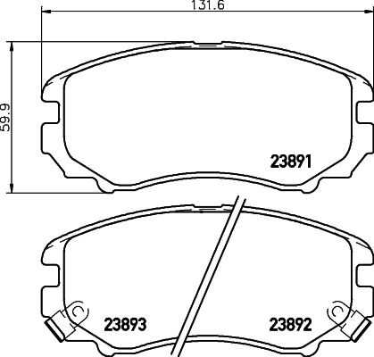 Колодки дисковые передние NISSHINBO NP6003