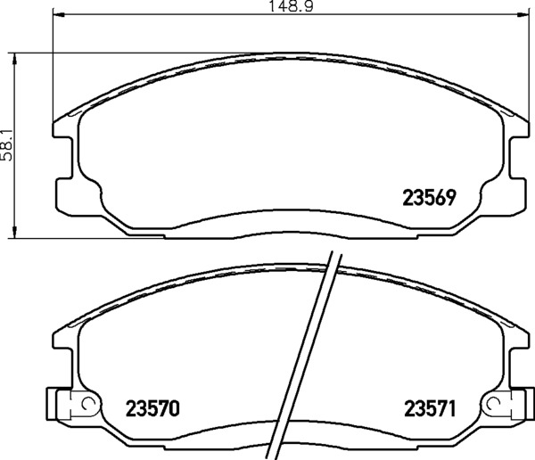 Тормозные колодки NISSHINBO NP6007