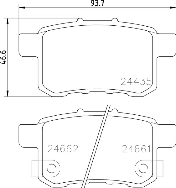 NP8009 NISSHINBO Тормозные колодки