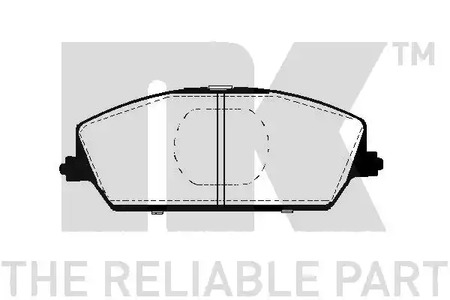 Колодки тормозные дисковые NK 225206