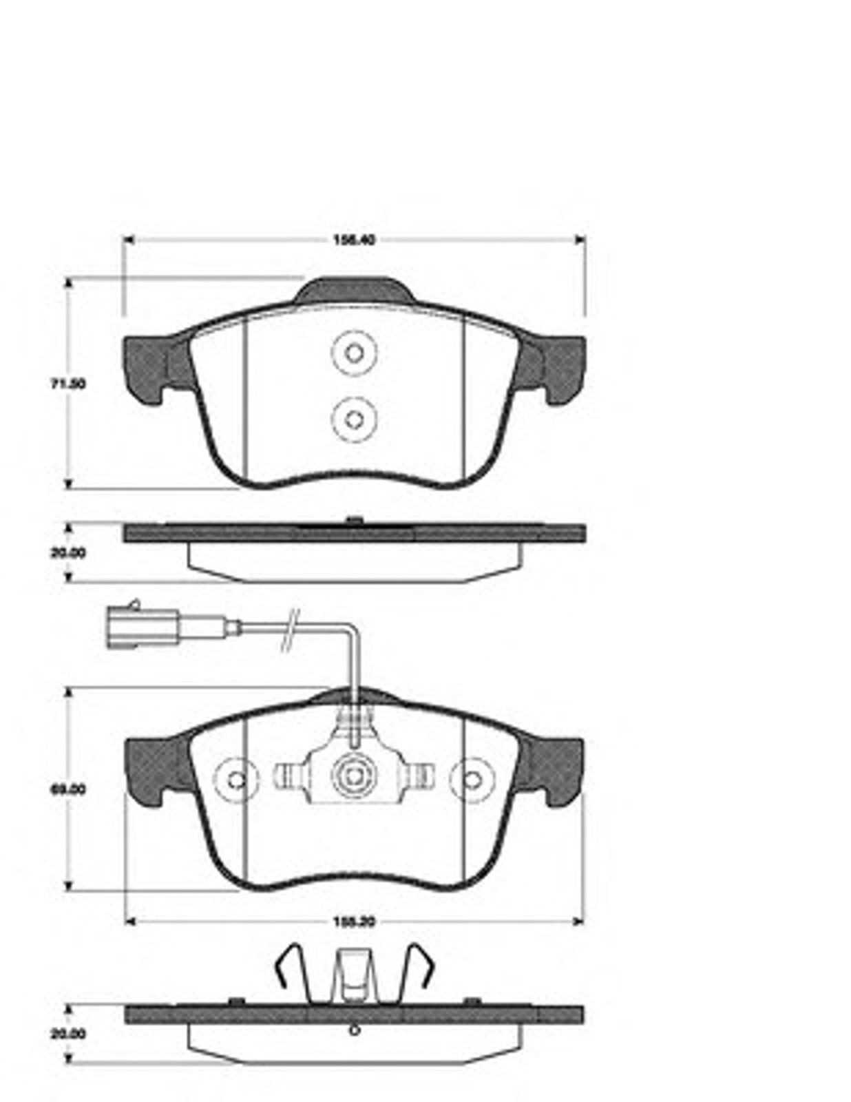 Колодки тормозные дисковые NK 221026
