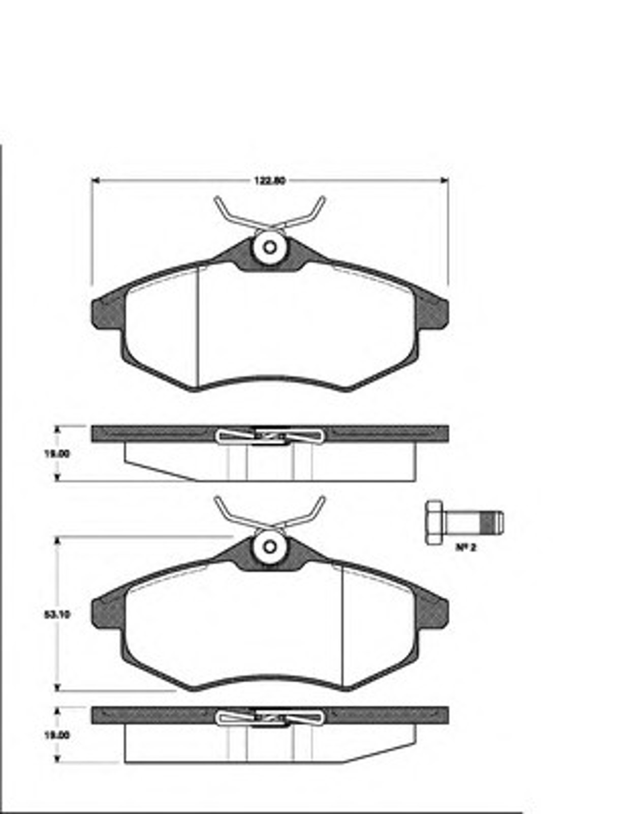 Колодки тормозные дисковые NK 221950