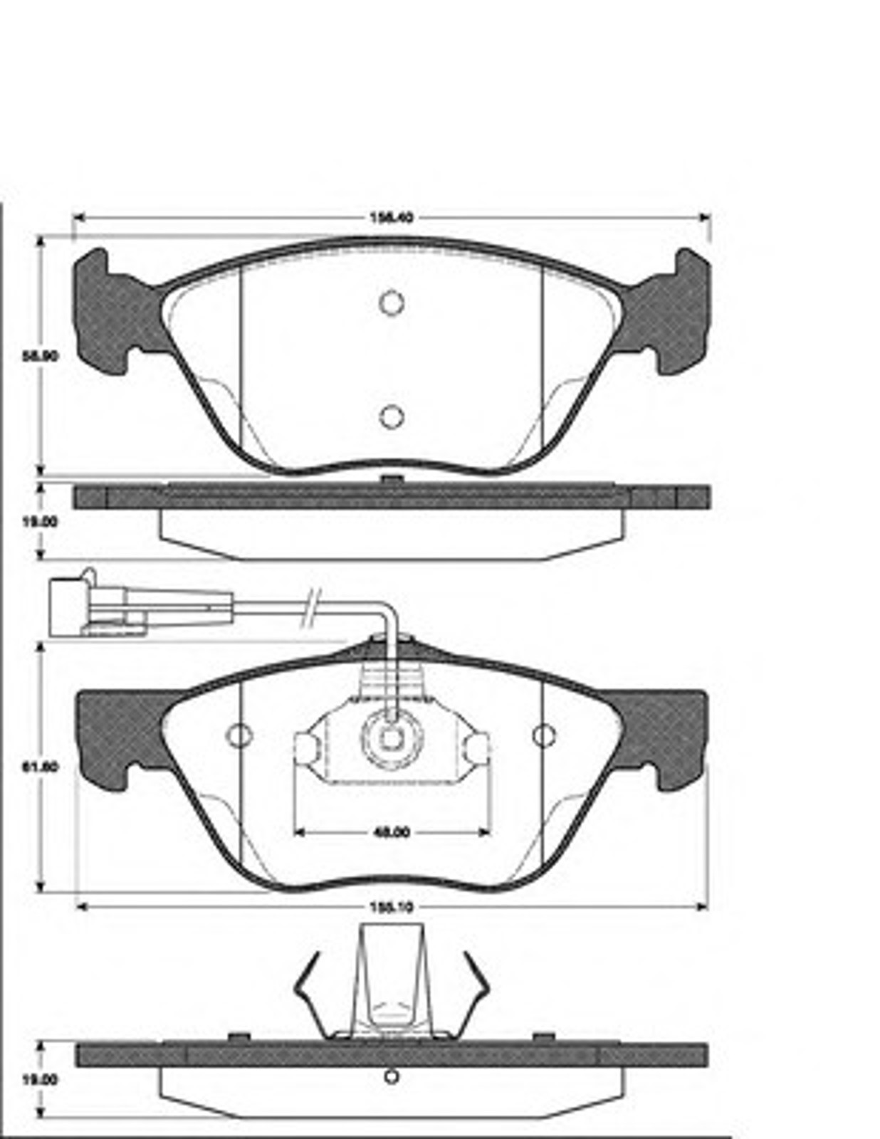Колодки тормозные дисковые NK 222340