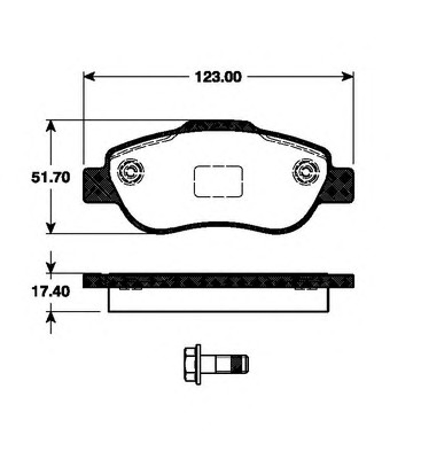 Колодки тормозные дисковые NK 222375