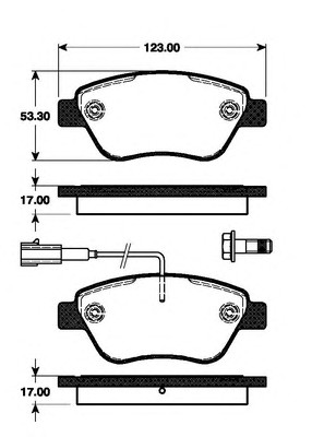 Колодки тормозные дисковые NK 222380