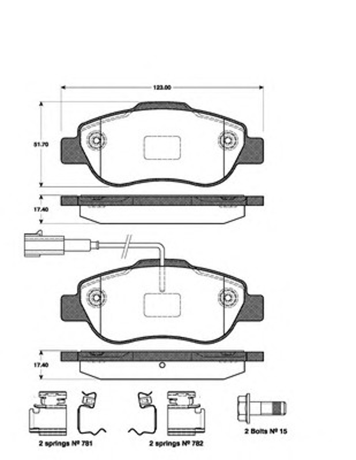 Колодки тормозные дисковые NK 222384