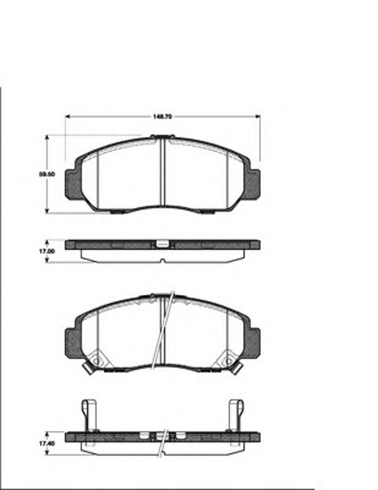 Колодки тормозные дисковые NK 222637